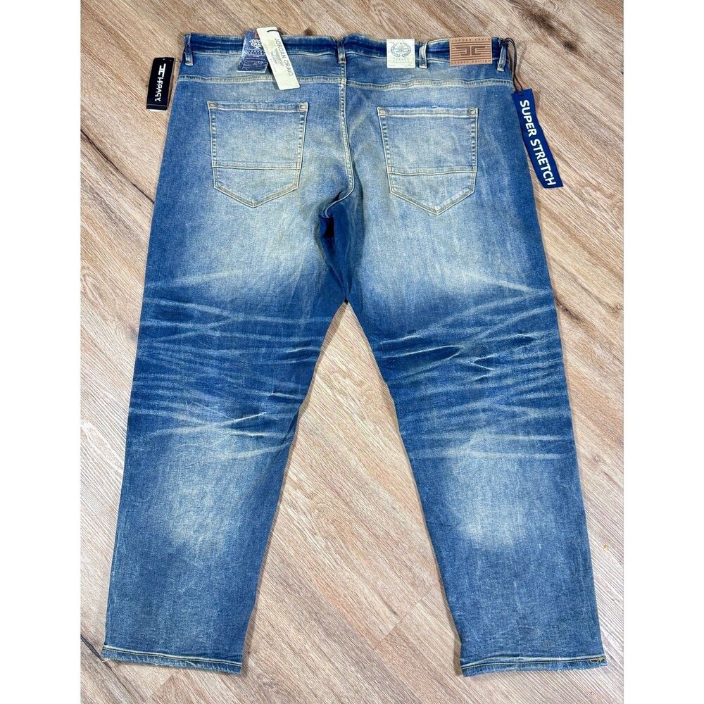 Jordan Craig Legacy Edition Aaron Jeans Men 46x32 Blue Stretch Slim Taper Denim
